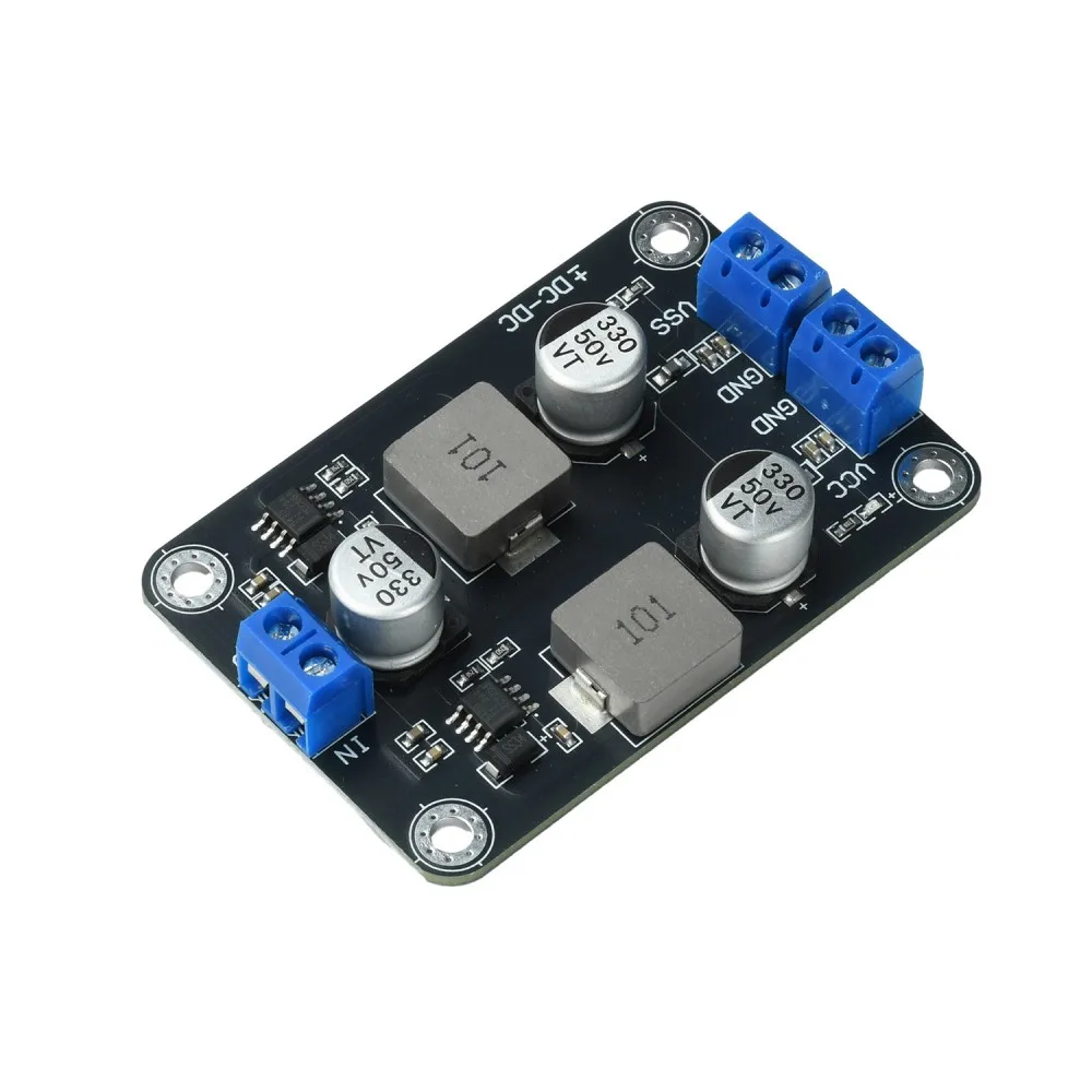 TPS5430 DC-DC Step Down Power Module 6-30V Input to ±5V Dual Output 1A Low Ripple 500KHz Module Overcurrent Thermal Protection