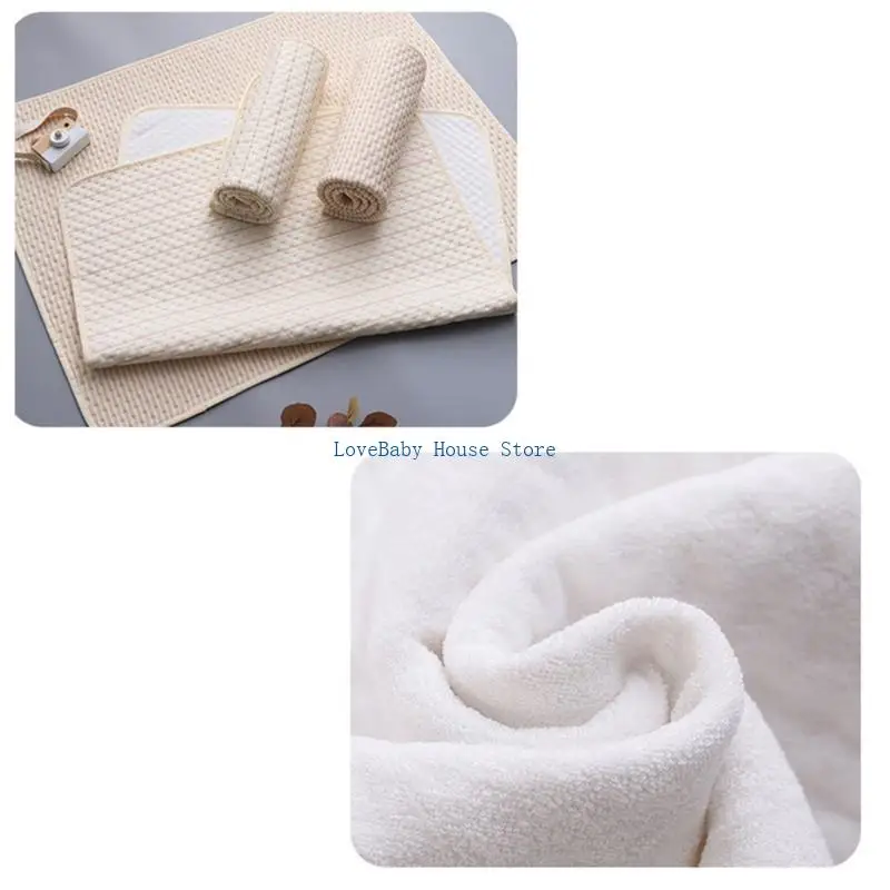 BX0D Waschbare Windel-Wickelunterlage, wasserdichte Urinunterlage für Kleinkinder, weiche Baumwolle