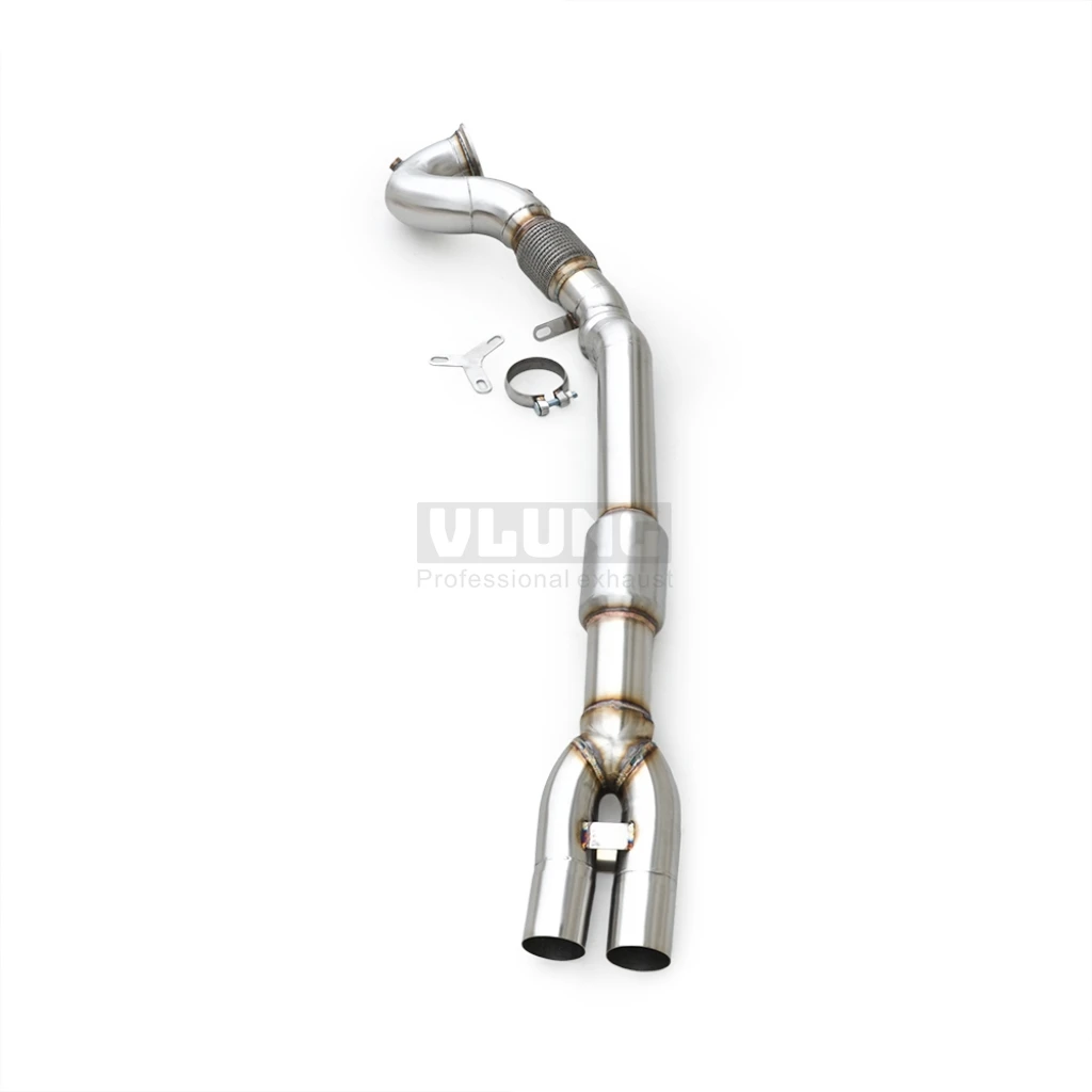 

Insulated Exhaust Downpipe With Front Pipe For Audi RS3 2.5T 2015-2023 High Performance Racing Exhaust Pipe Racing Enhancement