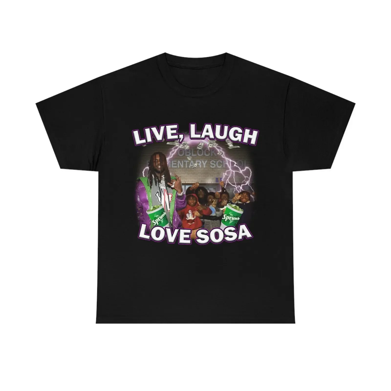 Camiseta Live Laugh Love Sosa vintage, estilo lavado, informal, cómoda, elástica, con gráfico, transpirable, estilo urbano, suave, unisex