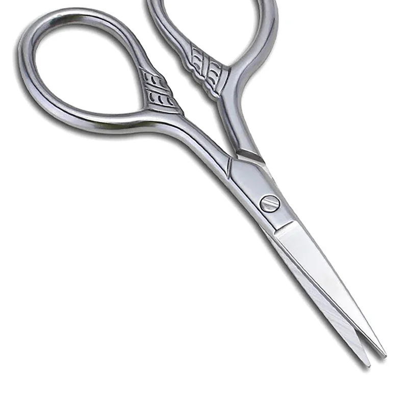 1 個ステンレス鋼小さなメイクグルーミングはさみ眉毛マニキュア爪キューティクルひげと口ひげトリマー鼻毛ツール