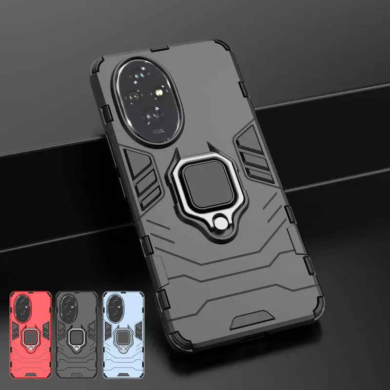 Armor Shockproof Case for Honor 200 Lite Honor200 Pro Magnetic Car Ring Holder Stand Cover For Honor 200Lite 200Pro Cases