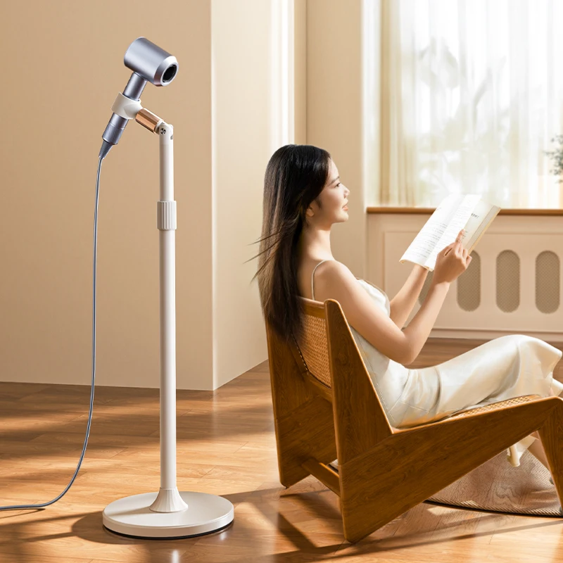 Popular Hot sell OULAIKE L36 Adjustable Hair Dryer Stand Aluminum Alloy  ABS Holder 26cm Base 80-130cm Height for Home