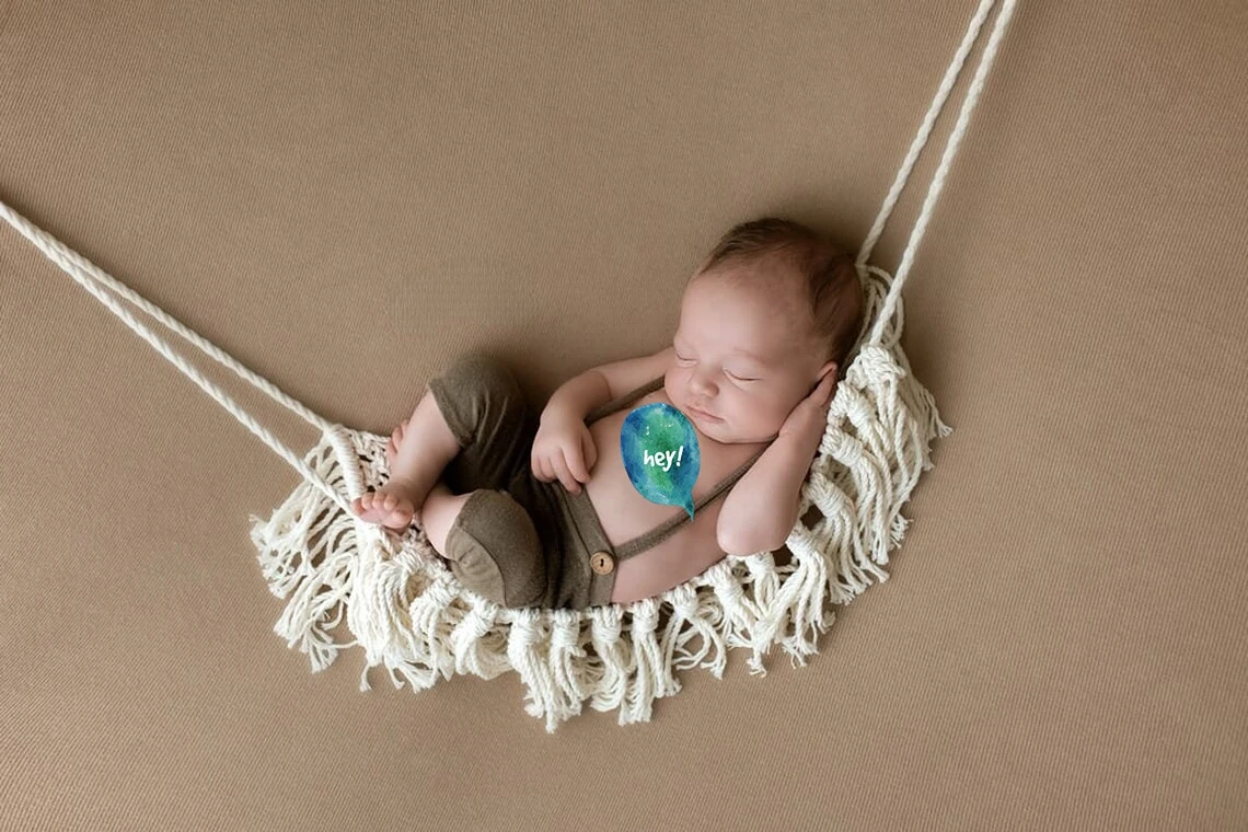 Newborn Photography Prop Baby Handmade Knitted  Hammock  Posing Aids Photo Shooting Fotografía Accesorios