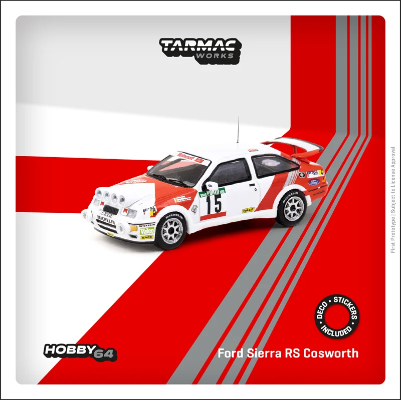 Tarmac Works 1:64 Ford Sierra RS Cosworth Rallye de Portugal 1988 #15  Model Car