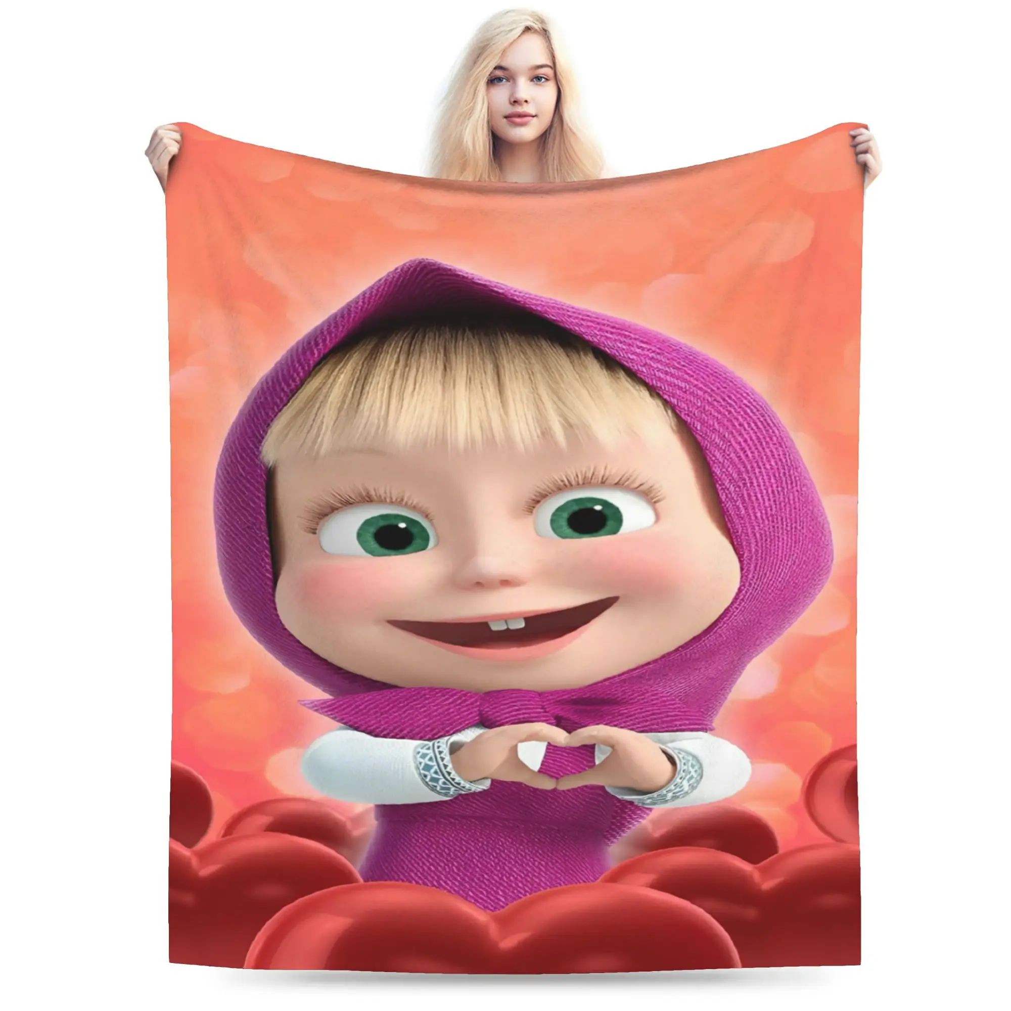 بطانيات ماشايس من الفلانيل مريحة وخفيفة الوزن ورفيعة لمفارش الفراش