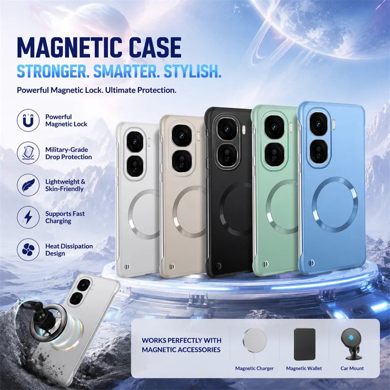 Phone Cases Luxury - 프레임리스 초슬림 무광 고급 메탈릭 페인트