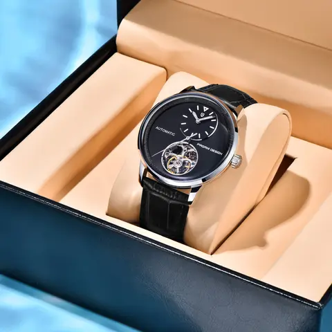 Pagani Design 2025 신사용 자동 기계식 시계 미네랄 유리 방수 10Bar 스테인레스 스틸 가죽 Reloj Hombre