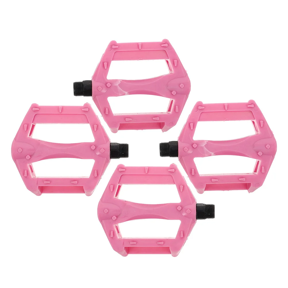 

2Pair Bicycle Pedals Lightweight Plastic Bike Foot Pedals Non-Slip Surface for Outdoor Riding Safety