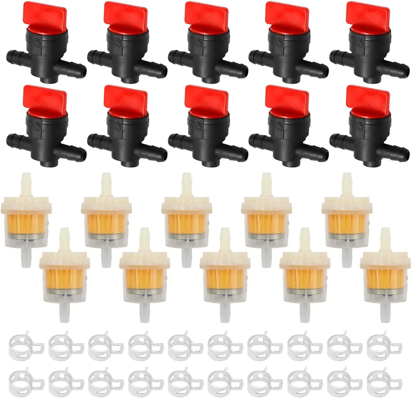 Fuel Shut Off Valve Kit for Kawasaki 49019-0014  493960 Fuel Shut Off Valve Repair Kit for Tecumseh 35857 Pressure Washer 10 Pcs