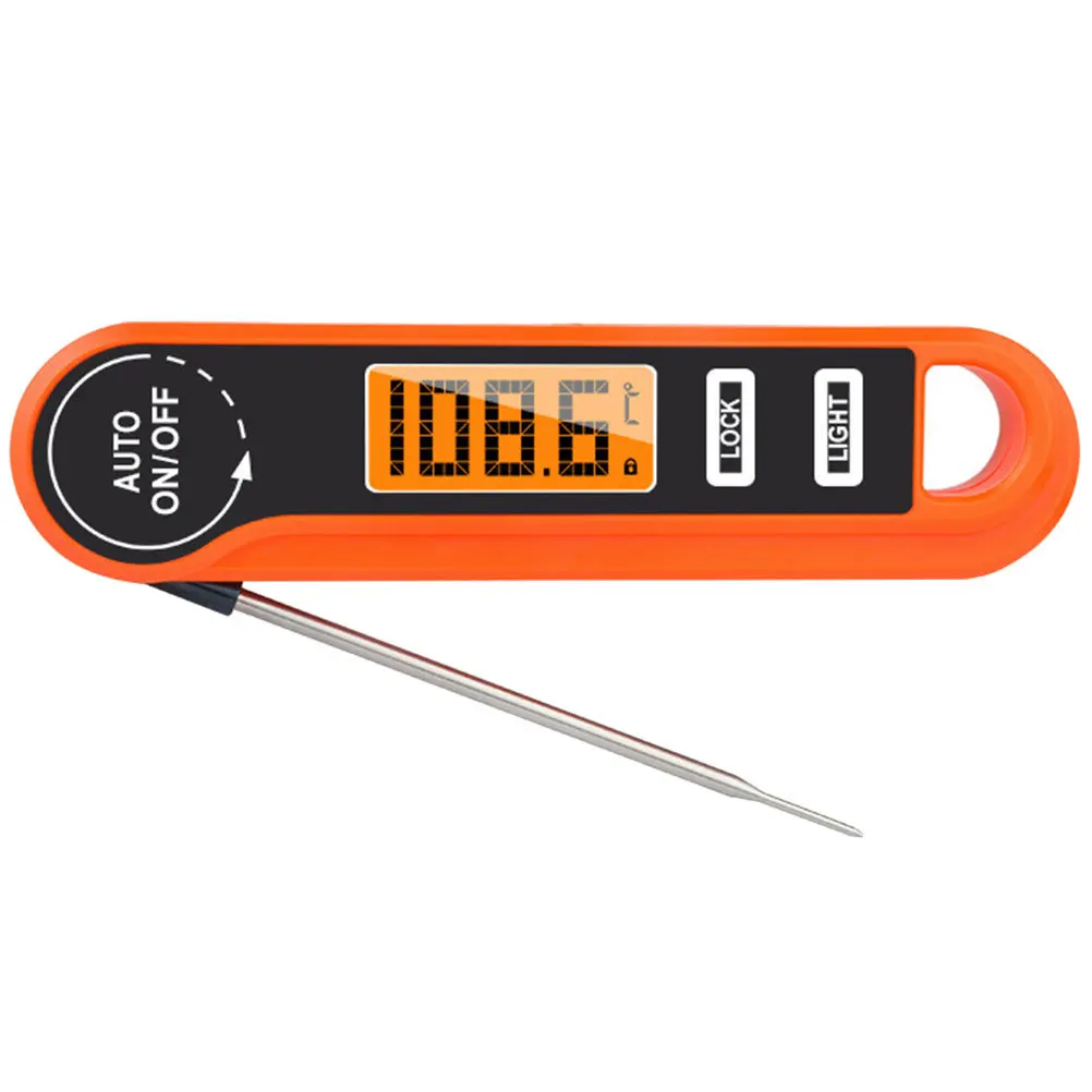 

Bbq Thermometer Digital Folding Waterproof Probe Portable Kitchen Cooking Thermometer Meat Temperature Gauge Grill Tool