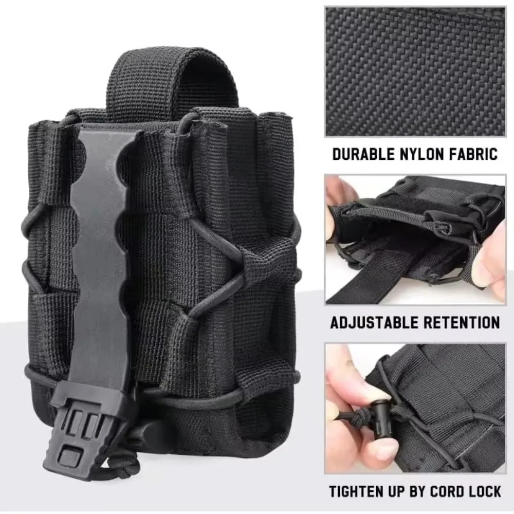 Molle Handcuff Holster Handcuff Pouch for Duty Belt/Vest Handcuffs Case Fit Asp/Hinged/Chain/Folding Rigid Handcuffs