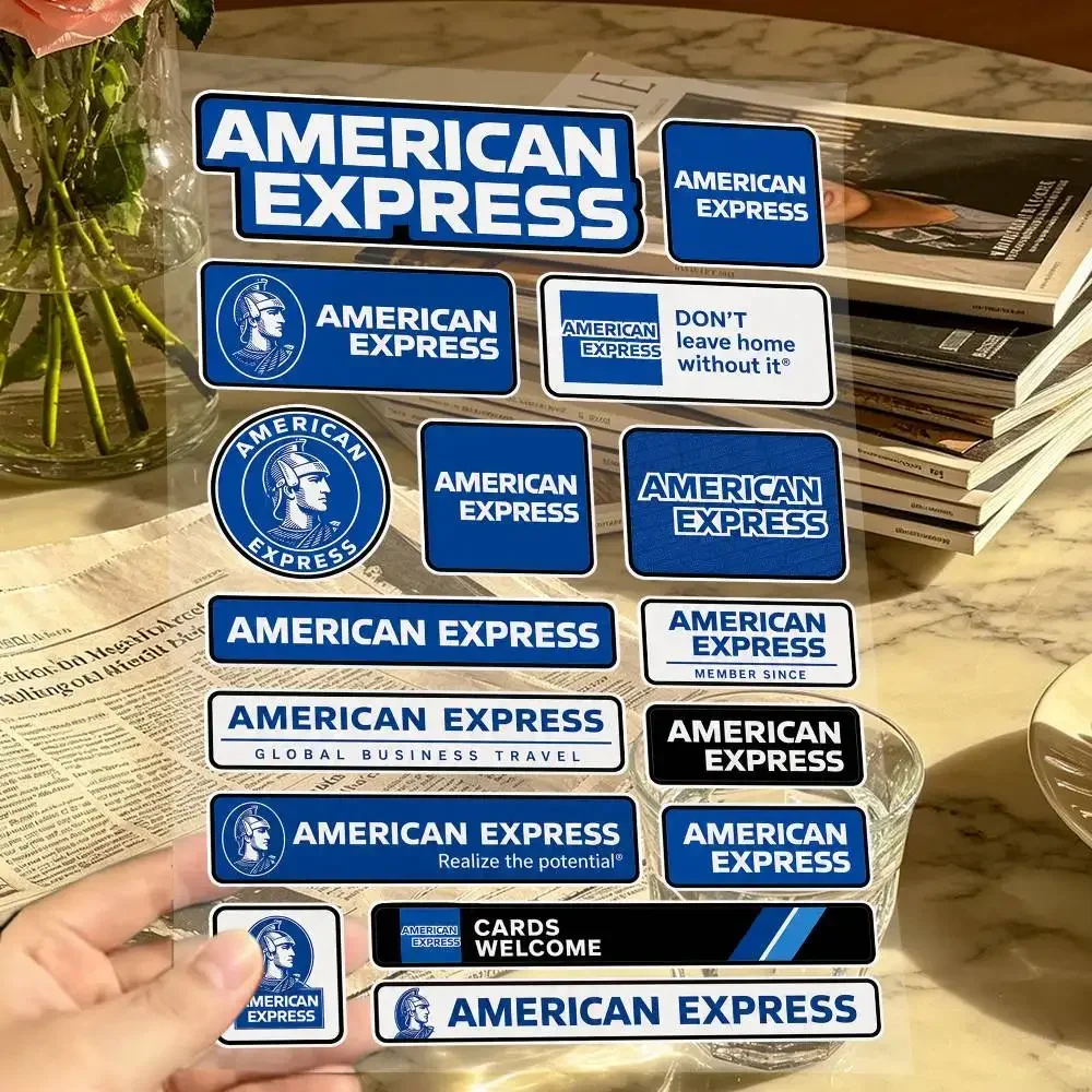 A-AMERICAN E-EXPRESS  Decal Set High Quality Printed and Cut Stickers Motorcycle Sticker