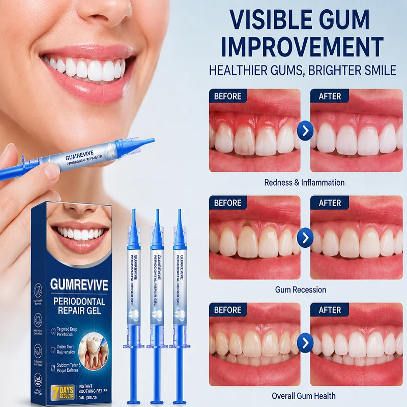 GumRevive Teeth Gum Care Gel Teeth Whitening Periodontal Repair Deep Cleaning for Brighter Smile & Gum Health, Fresh Oral Care