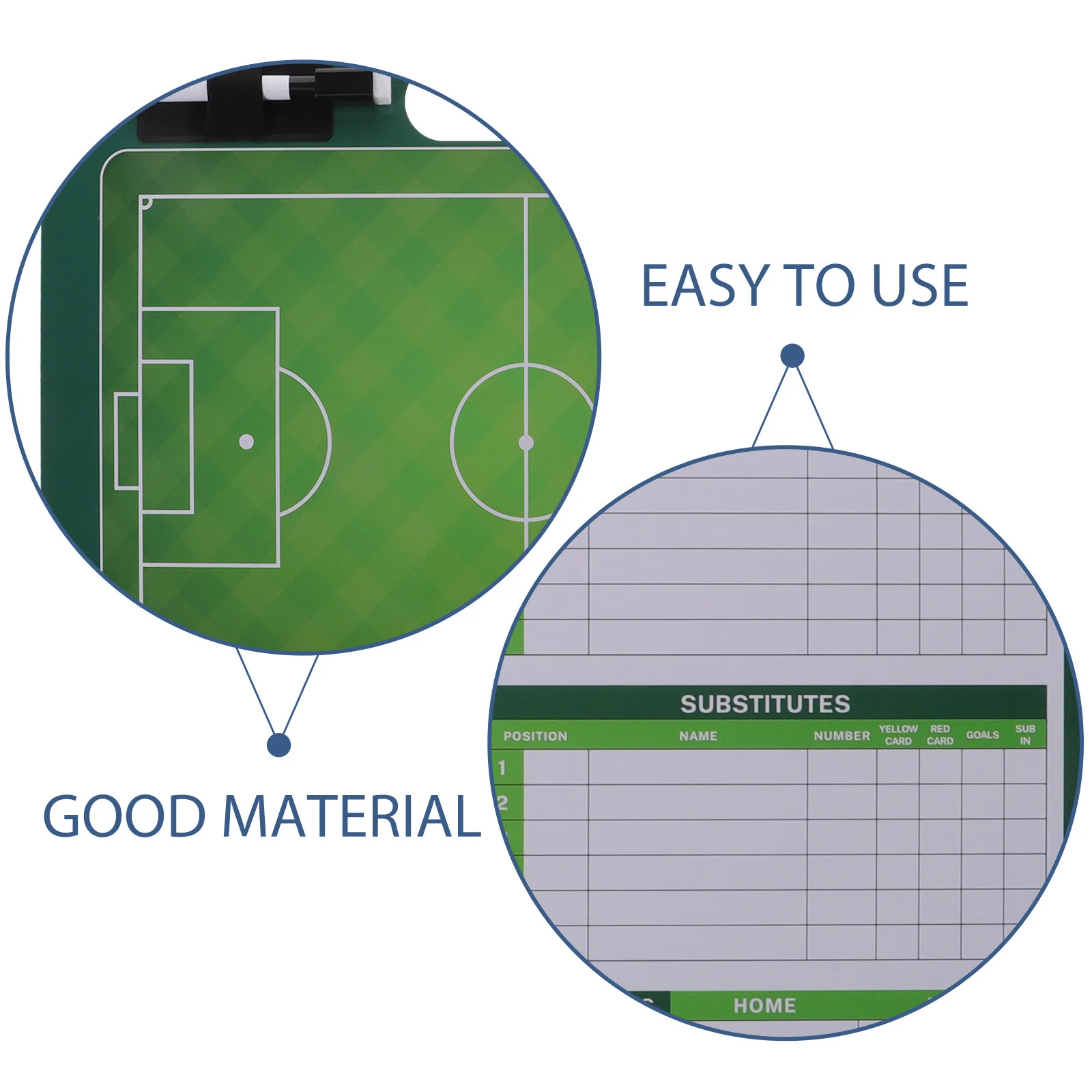 サッカーコーチングボード ポータブル防水PVCトレーニングボード スポーツボール試合戦略 屋外屋内チームスポーツ用