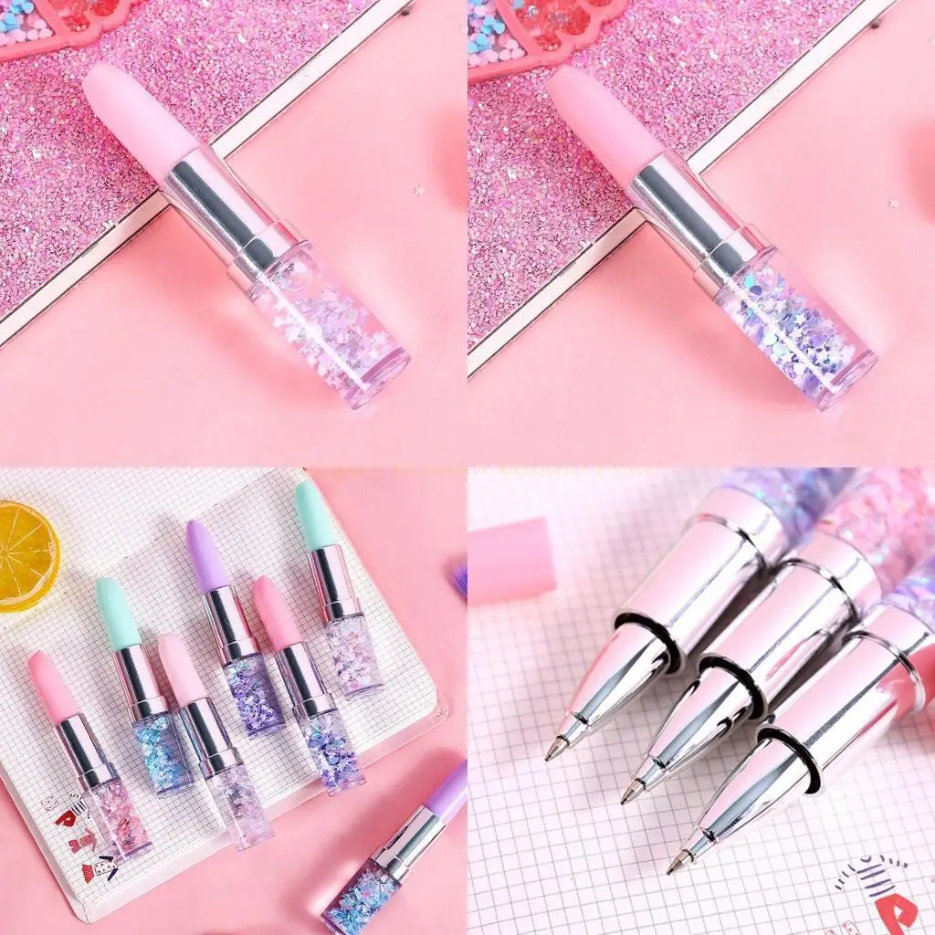 

Lipstick Gel Pen for Creative Oil Colorful Stationary 0.5m