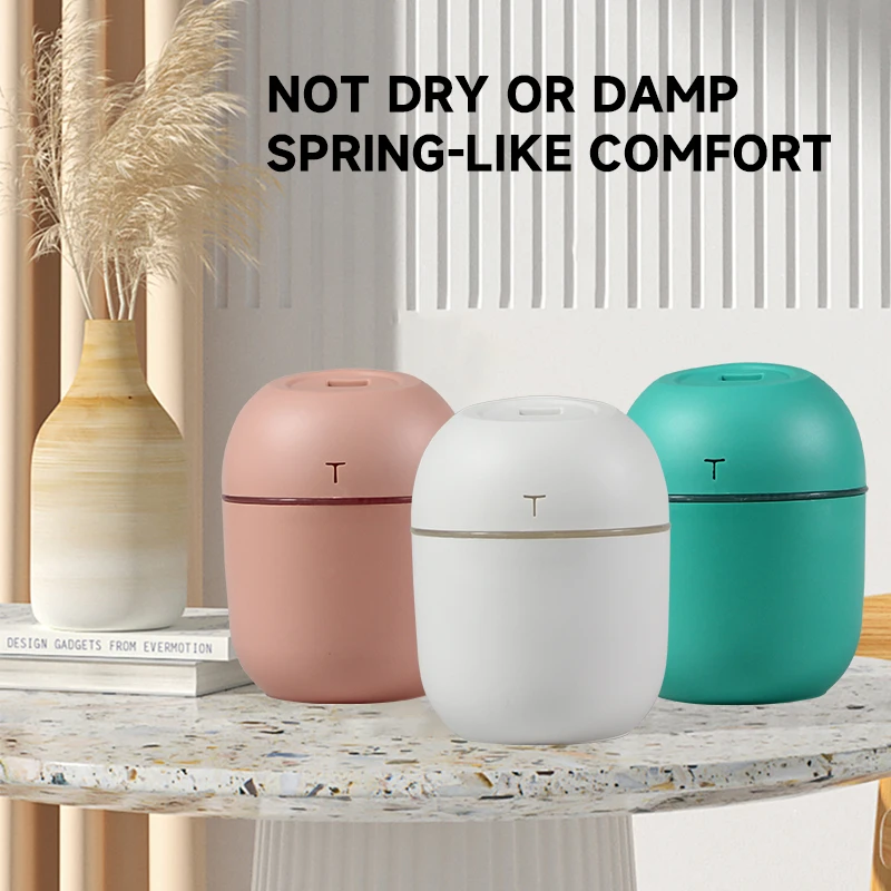 2pcs Mini USB Aroma Diffuser 220ml Ultrasonic Air Humidifiers Mute Car Diffuser Portable Essential Oil Diffuser with LED Lights