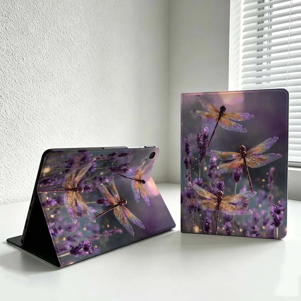 Purple Dragonfly Lavender Cover For Samsung Galaxy Tab S11 S10 S9 S8 S7 A11 A9 A8 Ultra Lite FE Plus Soft Inch Tablet Case
