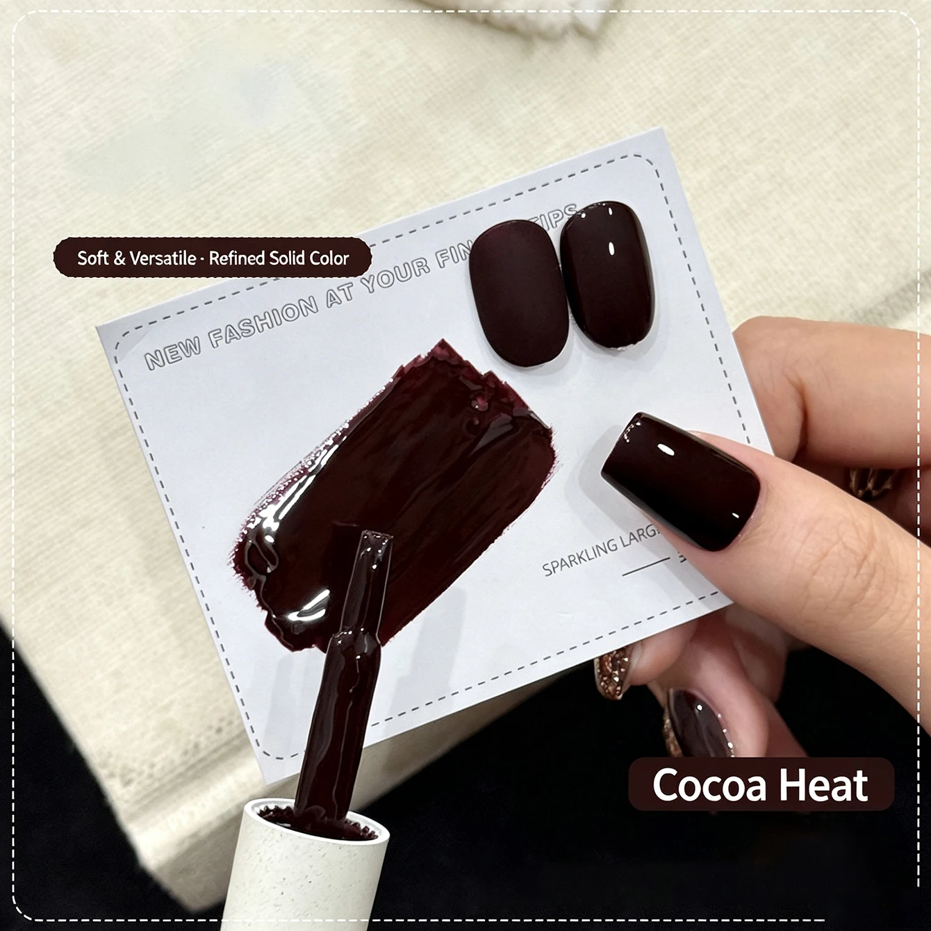 MIANEL 2026 Hot Cocoa Brown Gel Nail Polish Fall Caramel Maillard Shade Skin-Toning Flattering New Arrival