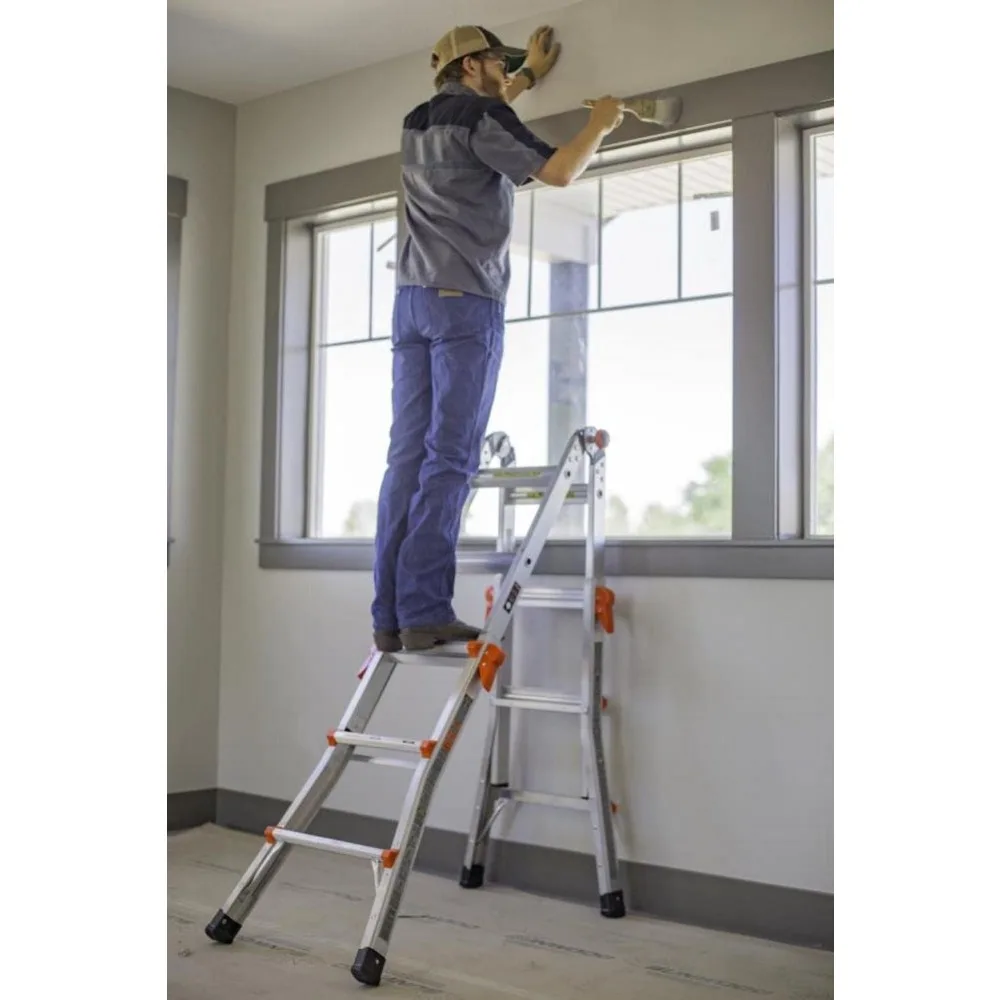 Little Giant Ladder Systems, Velocity, M13, 13 Ft, Multi-Position Ladder, Aluminum, Type 1A, 300 lbs Weight Rating, (15413-001)