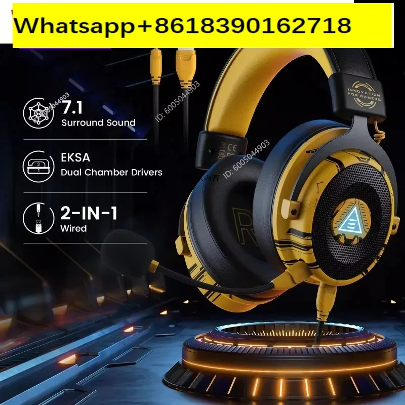 EKSA E900 Pro Upgraded Gaming Headset Gamer 7.1 Surround Wir