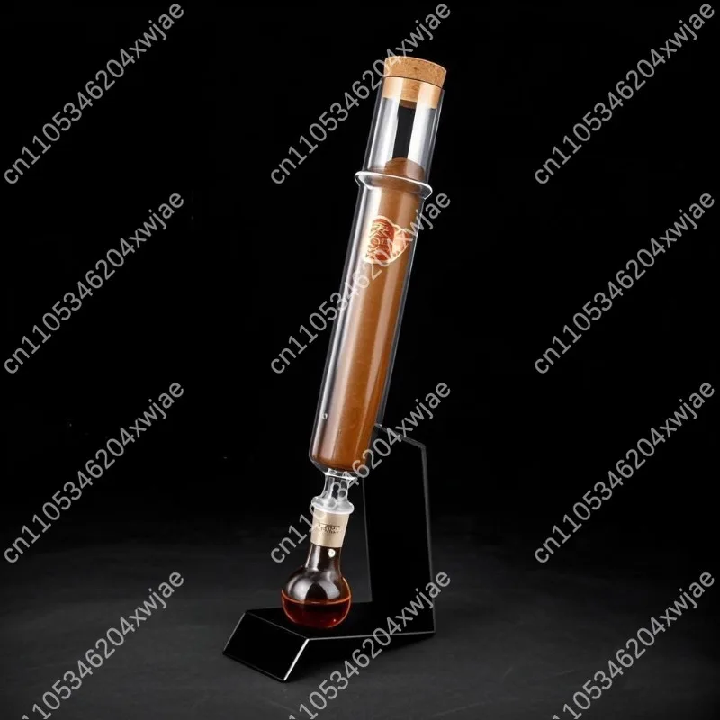 Premium Whiskey Aromatherapy Glass Tube Set, Oak Smoke Infusion Aging Kit with Display Stand