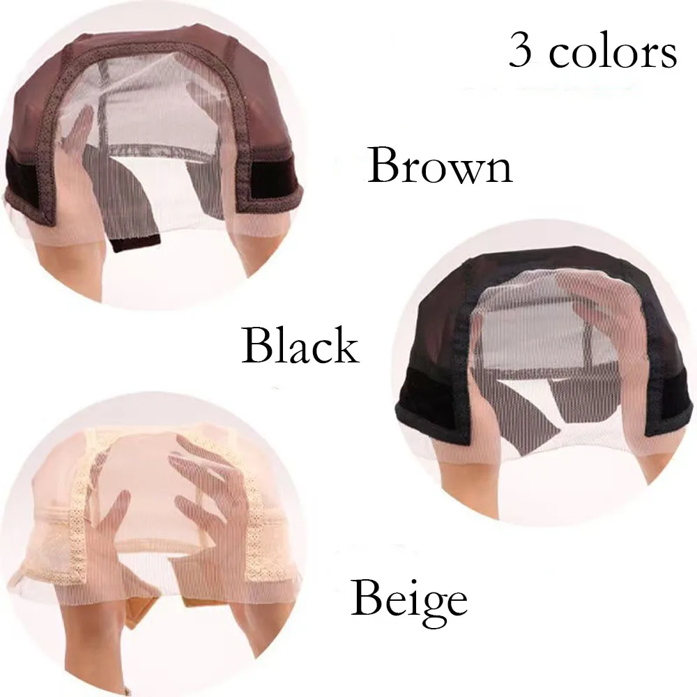 

Female Headband Wig Cap Hd Lace Wig Cap For Wig Making U Part Wig Caps With Adjustable Velvet Wig Grip To Wear Wig Nude Hair Net