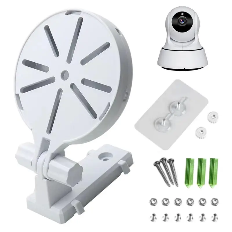 

Security Camera Wall Mount Floating Wall Shelves for Small Cameras No Drilling Mounting Bracket with 180 Rotation for Indoor