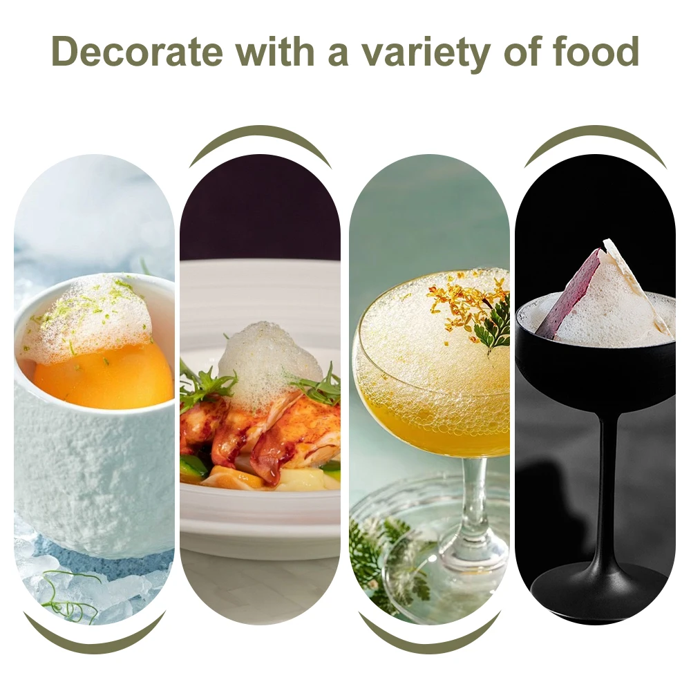 Molecular Gastronomy Foam Generator BBQ Cocktail Drinks Bubble Machine Portable Food Cooking Products Creative Chef Cooking Tool