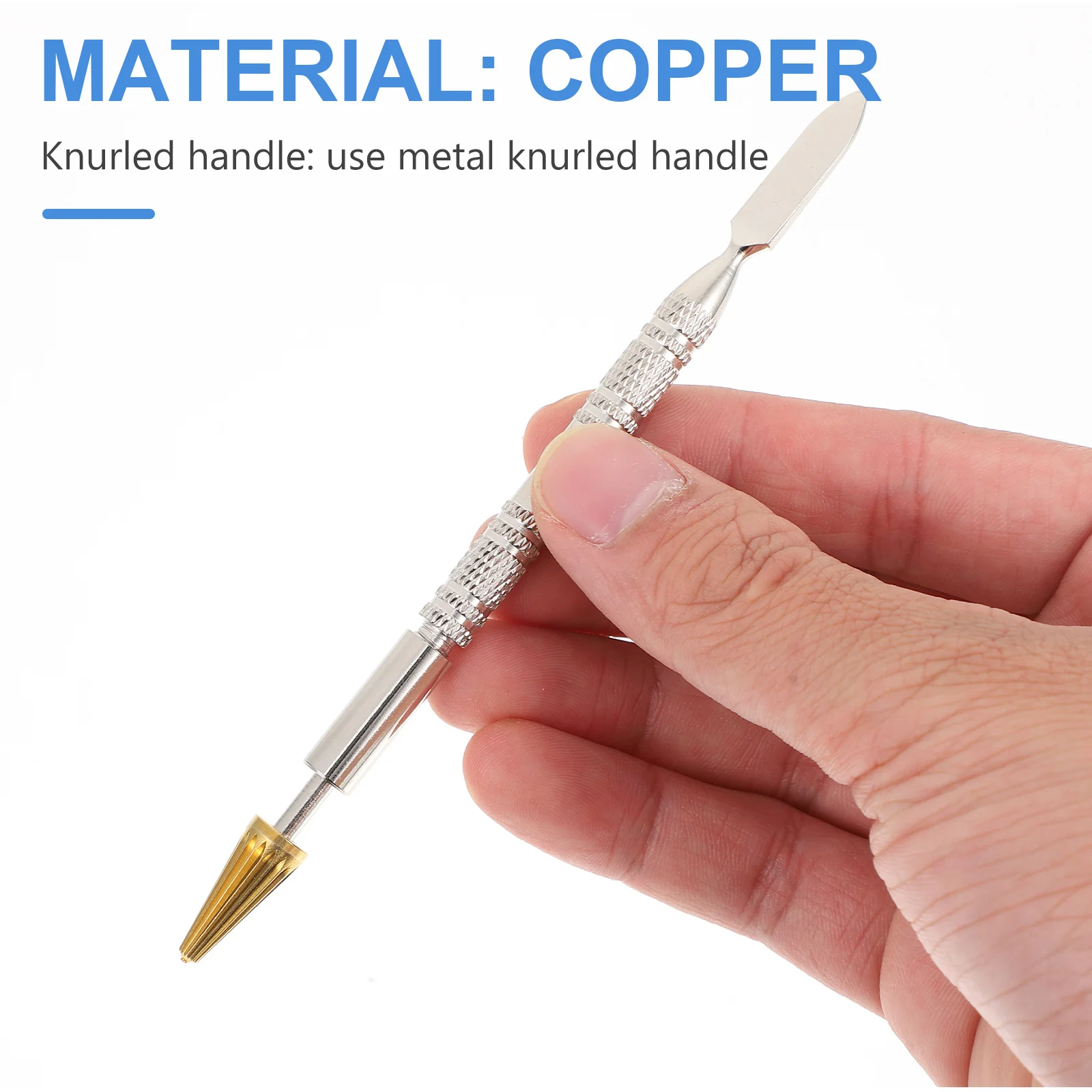 

1Pcs Dye Pen Durable Copper Steel DIY Craft Tool Roller Oil Applicator Edge Treatment Pen Oil Applicator