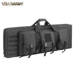 LQARMY 32 38 inch 81cm 97cm Rifle Bag Double Gun Case Backpack Airsoft Portable Bag Shooting Hunting Accessories