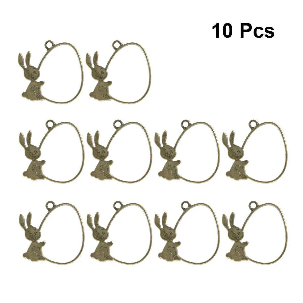 

10Pcs Alloy Pendant Frame Hollow DIY Jewelry Making Charms for Necklace Bracelet Earrings Craft Resin Accessories