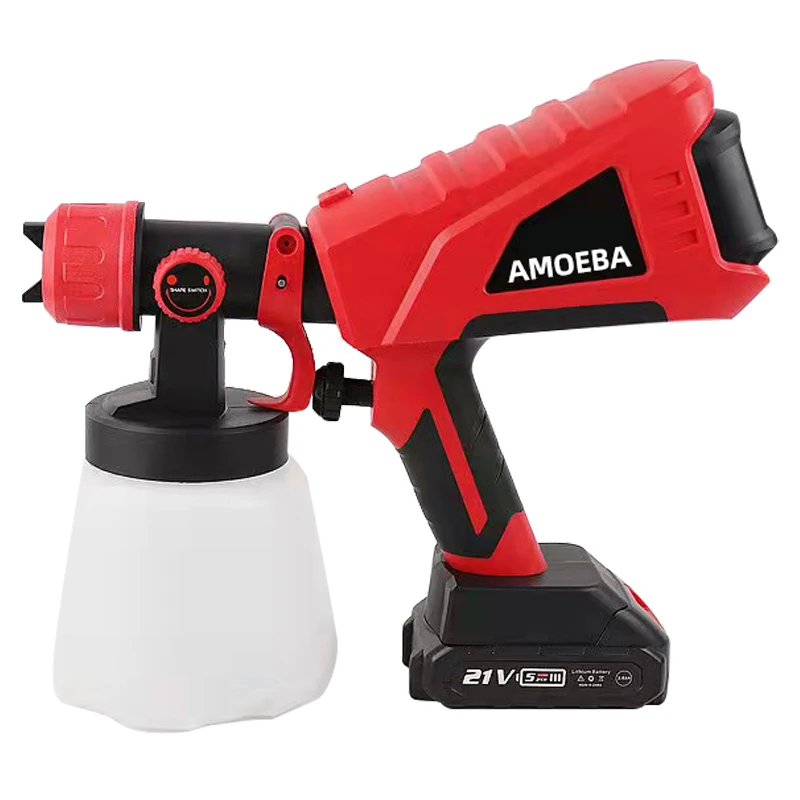 Rechargeable Battery Powered Portable Electric Cordless Paint Sprayer Spray Gun HVLP 20V Li-ion Best Portable Cordless Paint