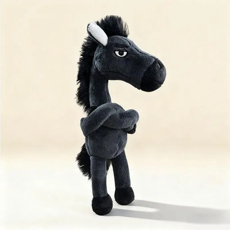 Plush Arrogance Pony Keychain For Women Bag Pendant Decor Cute Plush Horse Car Keychain Party Gift Key Ring Accessories