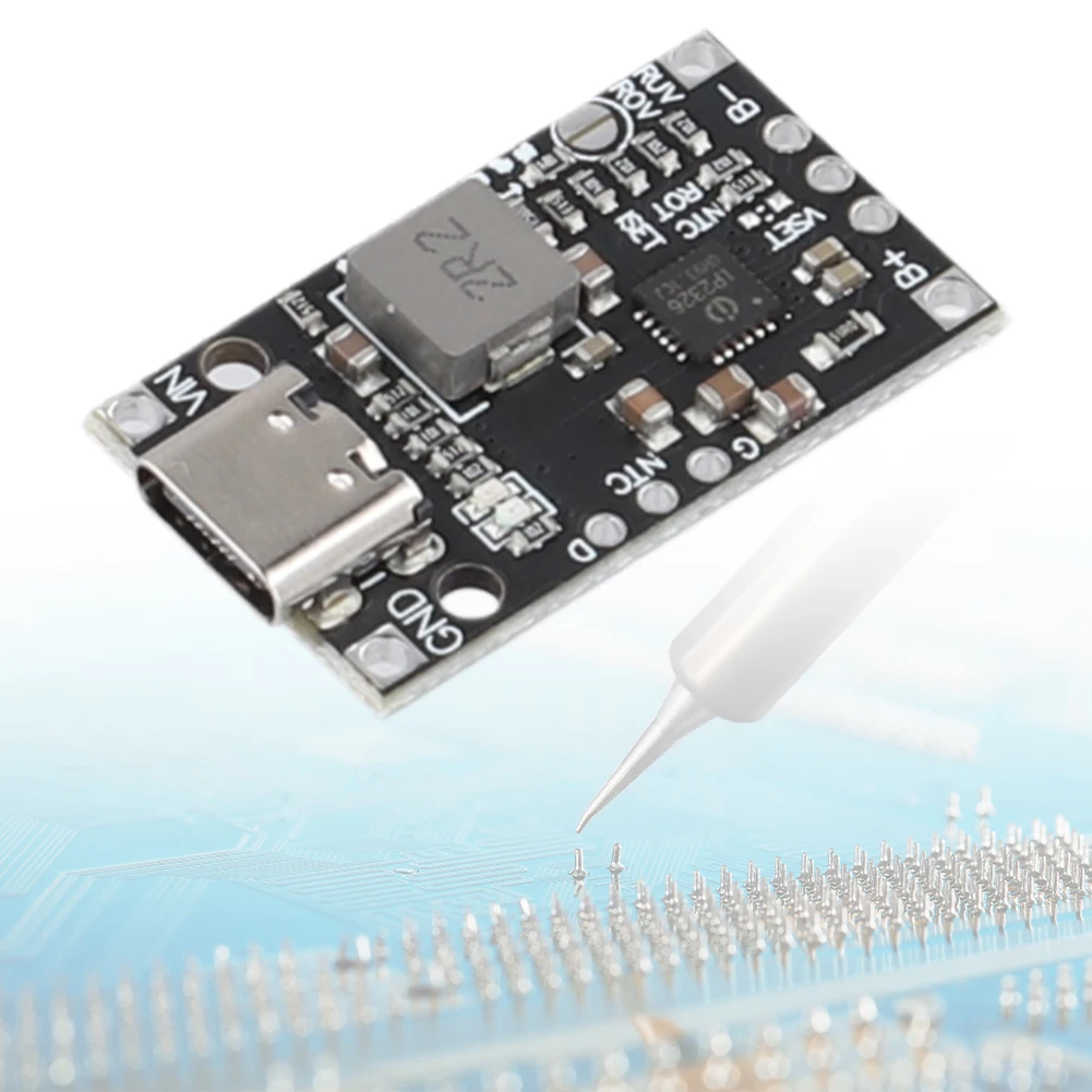 

Модуль повышения зарядки литиевой батареи USB Type-C 2S/3S Модуль зарядки литиевой батареи 15 Вт Модуль повышающего источника питания BMS 3,7 В