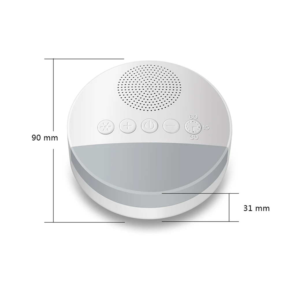 Baby Care Assisted Sleep Save Energy White Noise Machine with Night Light Music