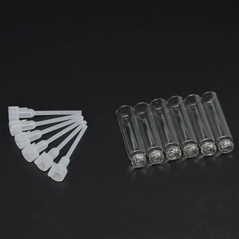 30pcs 1ml/2ml/3ml Glass Perfume Bottle sample tester Vials Small Test tube Essential oil Aromatherapy Dripping stick Container