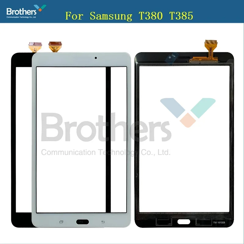 For Samsung For Galaxy Tab A 8.0 (2017 Version) SM-T380 T385 T380 Touch Screen Digitizer Front Glass Panel Replacement+Adhesive