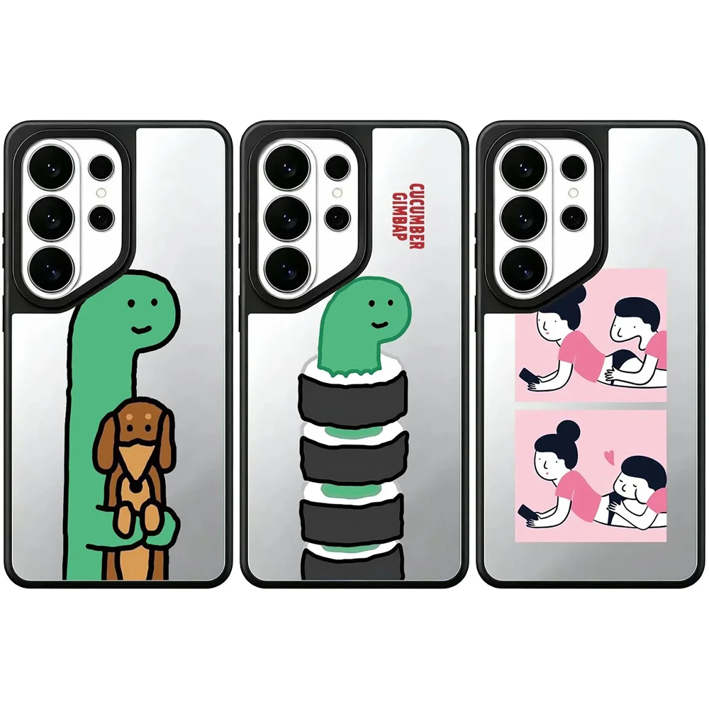 6050868 Mirror Magnetic Case: Compatible with Samsung Galaxy S23 U S24U S25 S26 Ultra S25+ S26 Plus Shell