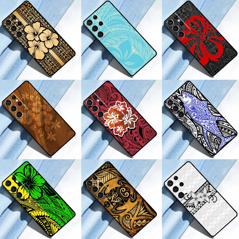 Maori Samoan Polynesian Tribal Case For Samsung Galaxy S23 S20 FE S21 S22 Ultra Note 20 S8 S9 S10 Note 10 Plus Back Cover