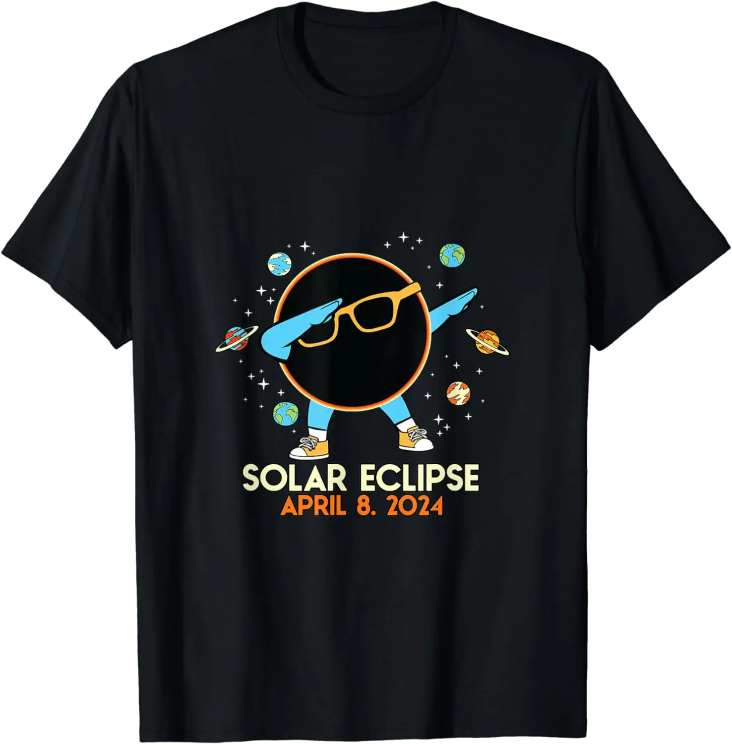 

Dabbing Dab Sun Solar Eclipse 2024 Totality April 85 T-Shirt