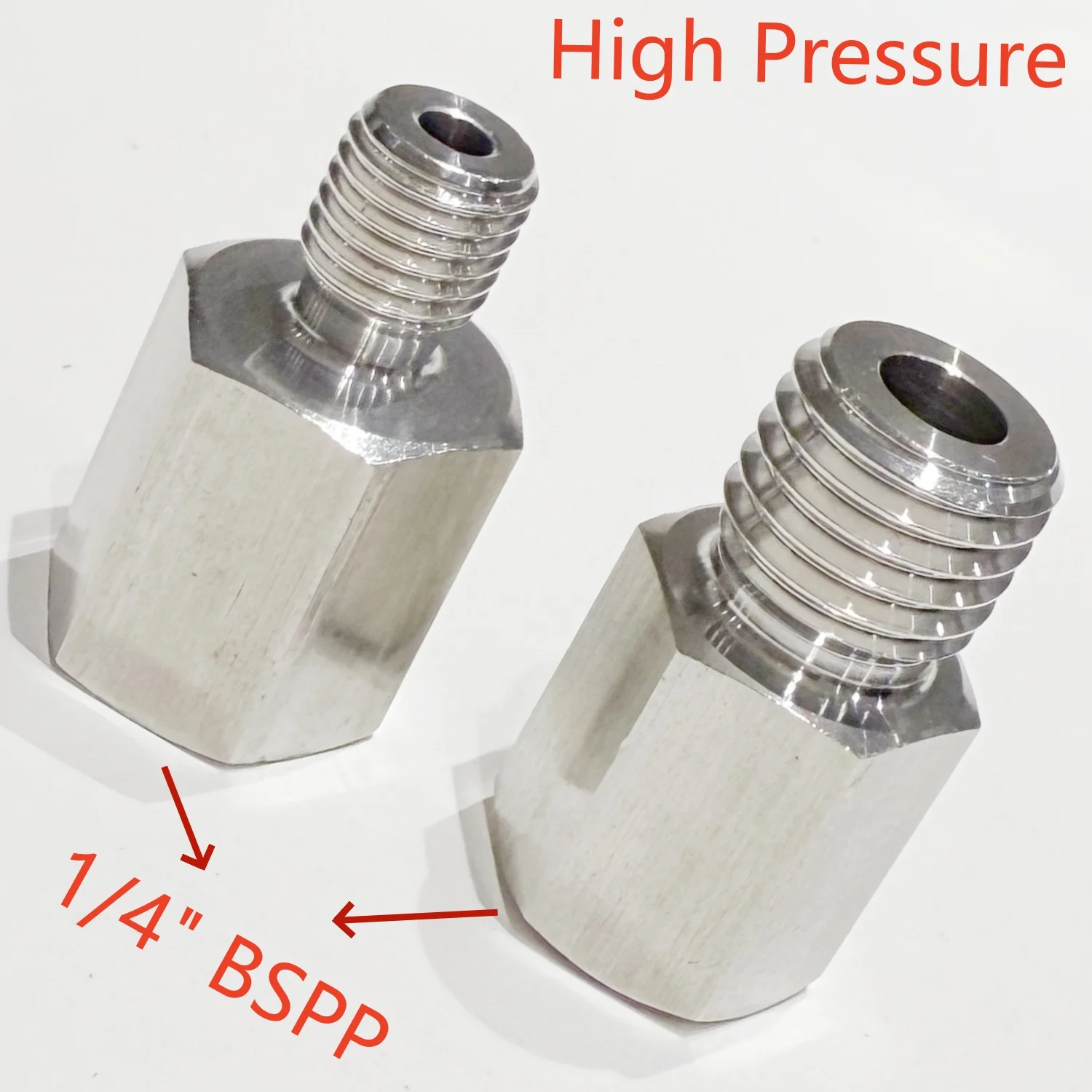 

От 1/4 дюйма BSPP «мама» до M6 M8 M10 M12 M16 1/8 дюйма 1/4 дюйма 3/8 дюйма BSP «папа» из нержавеющей стали 304, переходник для фитинга высокого давления