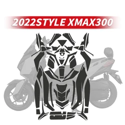 For YAMAHA XMAX 300 Body Plastic Accessories 2022 Style Motorcycle Waterproof Protection Paint Surface Carbon Fiber Sticker