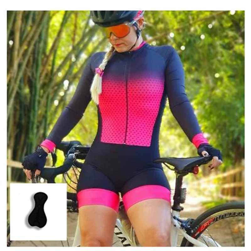 Custom Team Cycling Clothing Road Bike Wear Racing Clothes Suit, Oem Quick sublimated Womens Cycling Jersey Triathlon  Jumpsuit