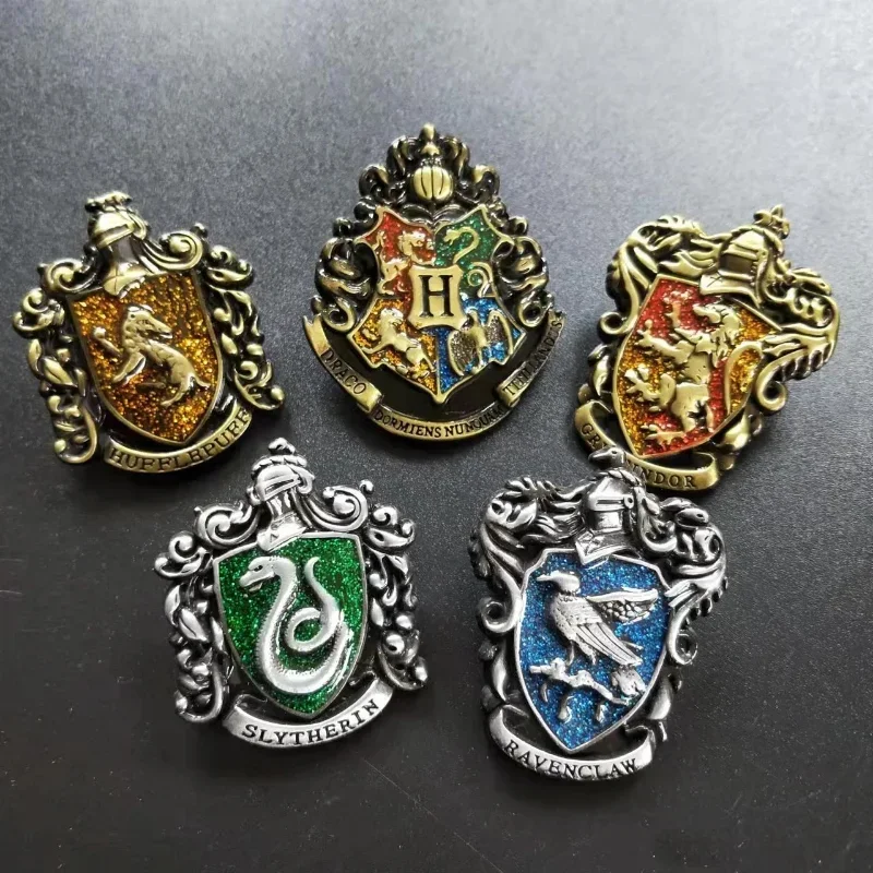 Magic Academy Harries Fashion Potters Badge Magic School Creative Brooch Christmas Cosplay Children Adult Christmas Gift Toys