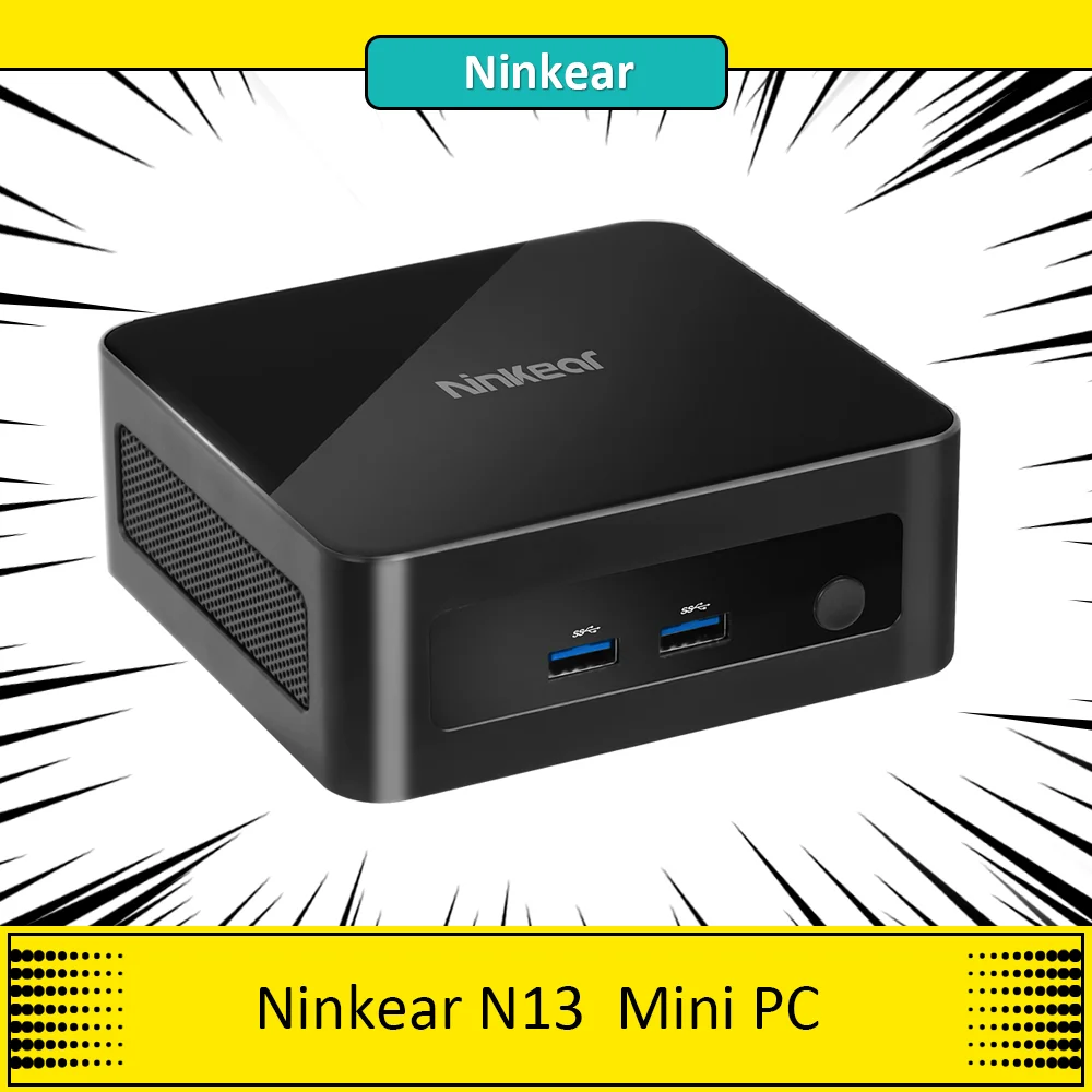 Ninkear N13 Mini PC, Intel i5-1340P 12 Cores Max 4.6GHz, 16GB RAM 1TB SSD, Type-C (4K)+ 2*HDMI (4K) Triple Display, WiFi 6 Bluet