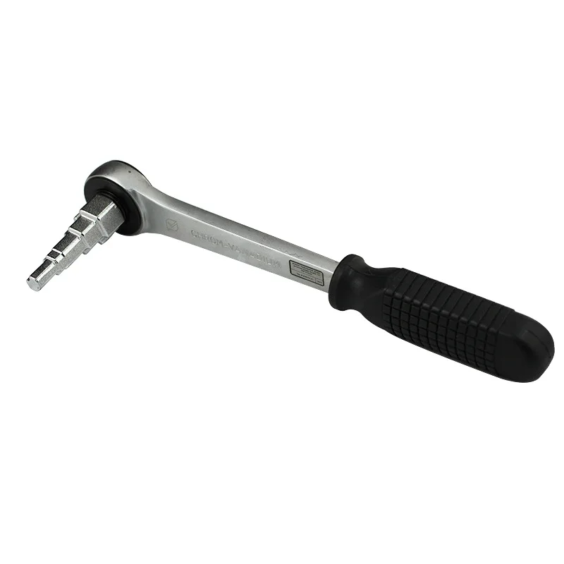 Multi-purpose Durable Radiator Spanner Hand Tool Radiator Stepped Wrench+Ratchet Carbon Steel Tools Step Wrench