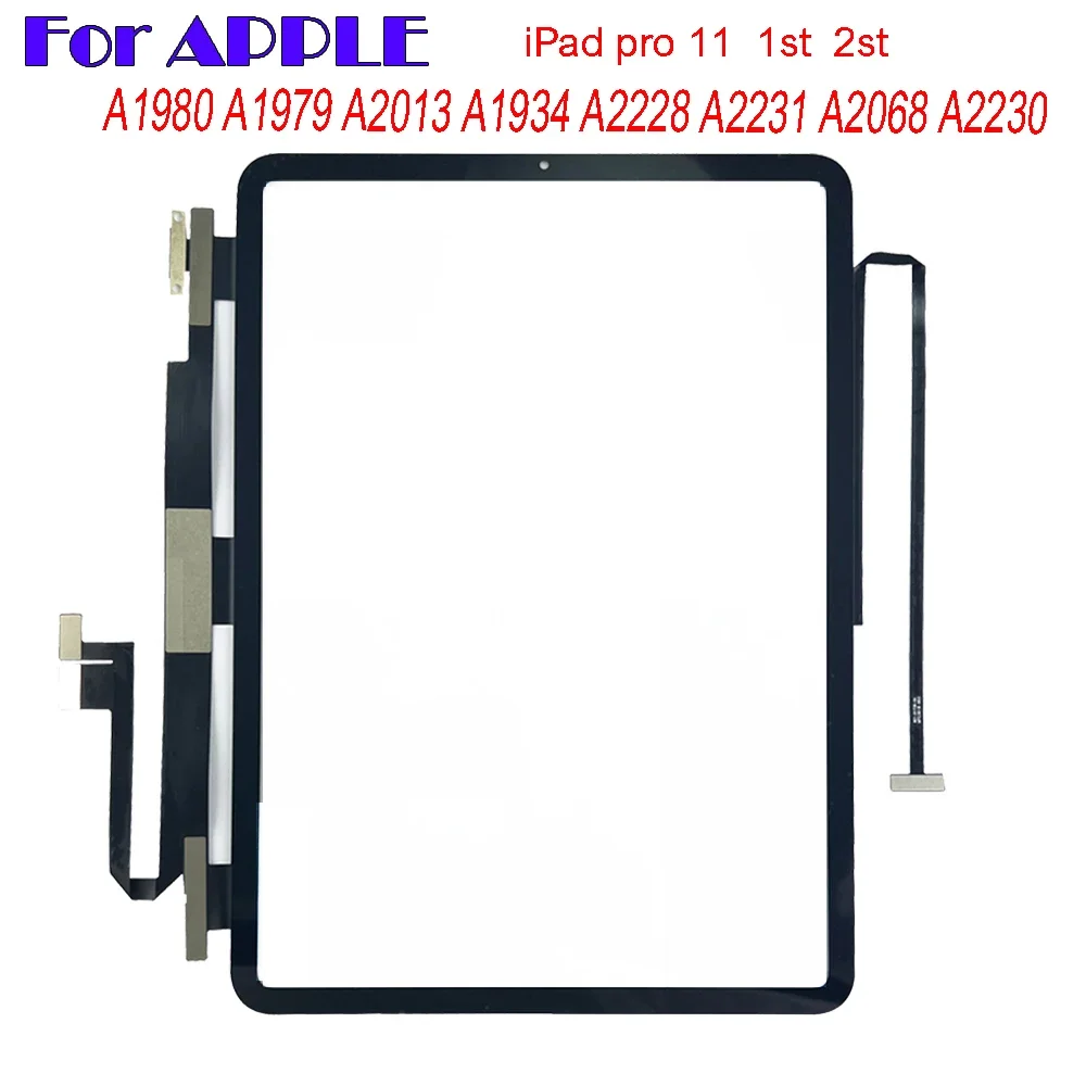 

10PCS For Apple iPad Pro 11 1st 2st A2231 A2230 A1980 A2013 A1934 A2228 PRO11 Touch Screen Digitizer Sensor Outer Glass Panel