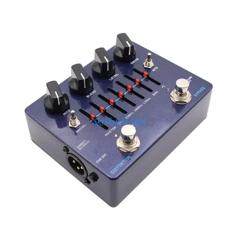 

E65E Прецизионная педаль эффектов эквалайзера с металлическим корпусом и простым управлением