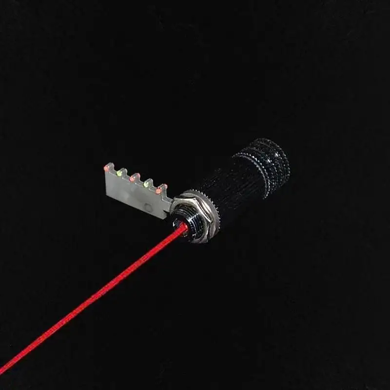 Nouvelle Mire Laser pour Lance-pierre, Visée Laser Infrarouge en Acier Inoxydable, Mire Mécanique à 6 Maillons, Point de Visée à Fibre Optique LED
